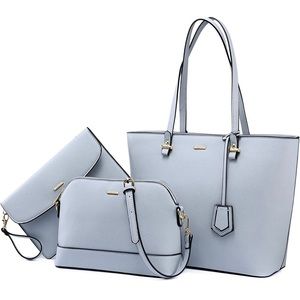 LOVEVOOK 
Handbags for Women. Shoulder Bags 3pcs Purse Set. Light Blue. New.